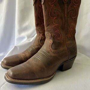 Justin Womens Boots SVL7319 Sevana Coffee Brown Size 9B LIKE NEW